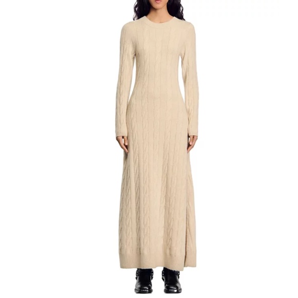 Maelys Wool Blend Sweater Dress - Picture 1 of 6